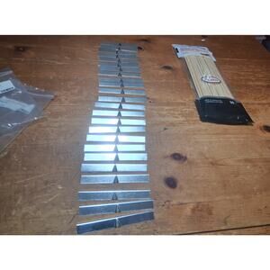 CandleScience 4" Candle Container Wick Bars Holders 24 Count & 50 Jumbo Skewers